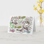 De Latijnse vissen van het citaatonderwijs om te Kaart (Gele Bloem)