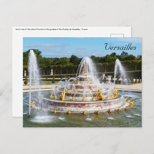De Latona-fontein in de tuinen van Versailles Briefkaart (Voorkant / Achterkant)