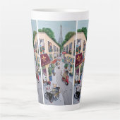 De latte cup van het Paris Café Mok (Voorkant)