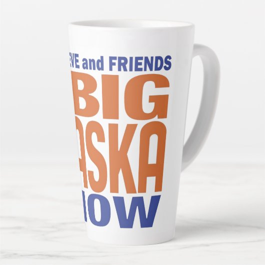 De Latte Mok van het Show Big Alaska (Rechterhoek)