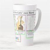 De Latte Mok van Jazz Double Bass-spelers (Rechterhoek)