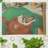 De Laughing Donkeys Theedoek (Gevouwen)
