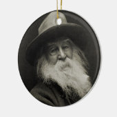 De Laughing Philosopher Poet Walt Whitman Keramisch Ornament (Links)