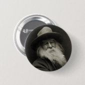 De Laughing Philosopher Poet Walt Whitman Ronde Button 5,7 Cm (Voorkant /achterkant)
