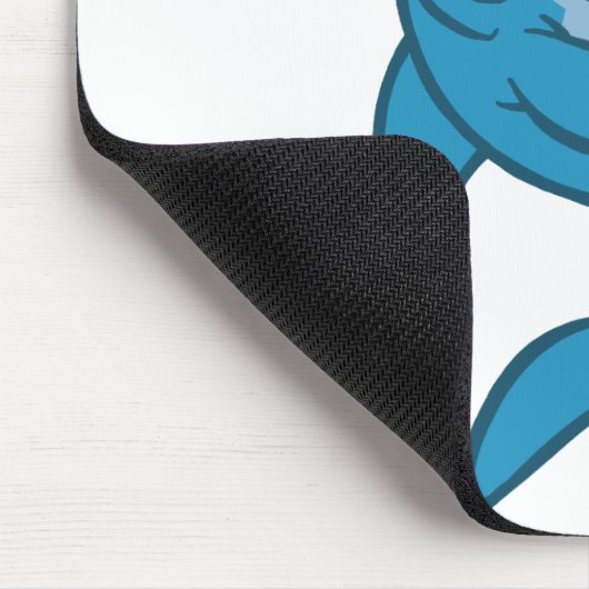 De Laughing Shark cartoon mousepad Muismat (Hoek)