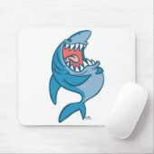 De Laughing Shark cartoon mousepad Muismat (Met muis)