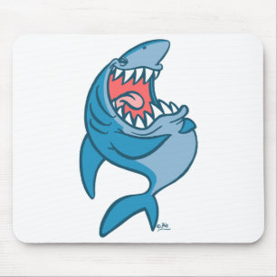 De Laughing Shark cartoon mousepad Muismat