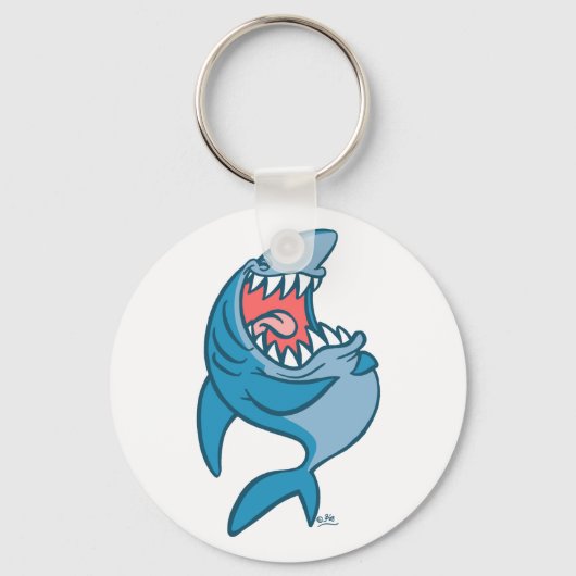 De Laughing Shark cartoon sleutelhanger (Voorkant)