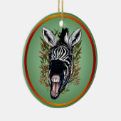 De Laughing Zebra Ornaments Keramisch Ornament (Rechts)