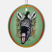 De Laughing Zebra Ornaments Keramisch Ornament (Links)