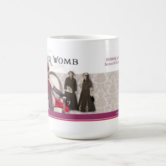 De Laughter Womb 15 oz mok (Center)