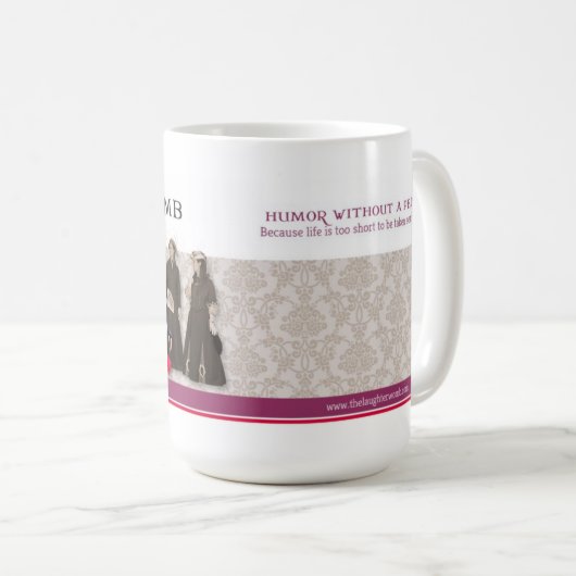 De Laughter Womb 15 oz mok (Voorkant rechts)