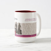 De Laughter Womb 15 oz mok maroon (Voorkant rechts)