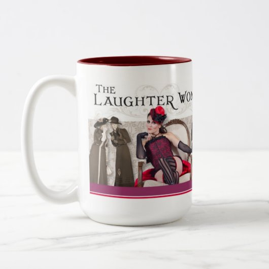 De Laughter Womb 15 oz mok maroon (Links)