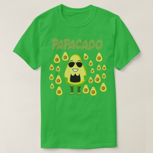 De Lauraceae Funny Papacado Pap Pasta cadeau T-shirt (Design voorkant)