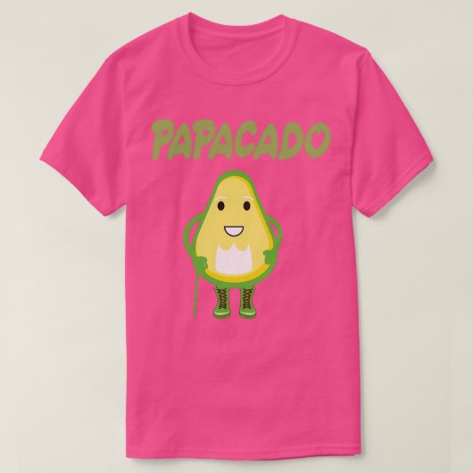 De Lauraceae Funny Papacado Pap Pasta cadeau T-shirt (Design voorkant)