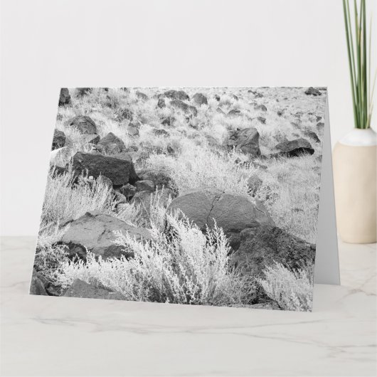 De Lava van het basalt schommelt de Zwart-witte Kaart (Voorkant)