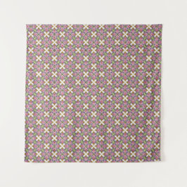 De Lavendel Schat | Vintage Bloem Medaillon Wandkleed