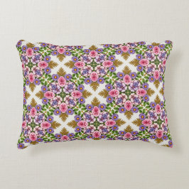 De Lavendel Schatkamer | Vintage Bloem Medaillon Accent Kussen