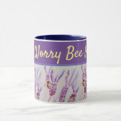 De lavenderventiel maakt zich geen zorgen over de mok (Midden)