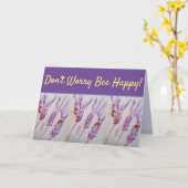 De lavenderventiel maakt zich geen zorgen over het kaart (Gele Bloem)