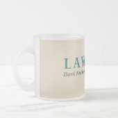 De Lawfare Frosted Glass Mok (Links)