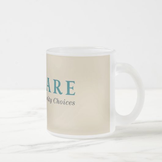 De Lawfare Frosted Glass Mok (Rechts)