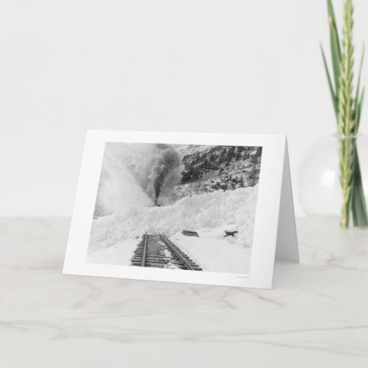 De Lawine Alaska 1916 van de trein Kaart (Voorkant)