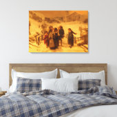 De lawine (door Gerolamo Induno) Canvas Afdruk (Insitu (Slaapkamer))