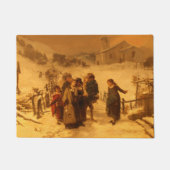 De lawine (door Gerolamo Induno) Deurmat (Voorkant)