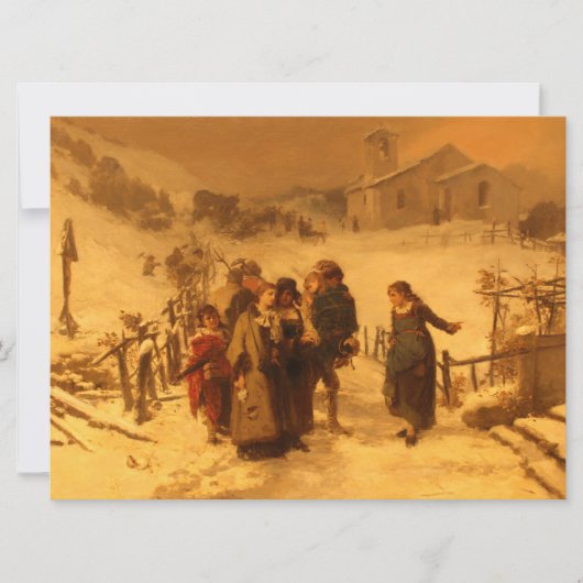 De lawine (door Gerolamo Induno) Kaart (Voorkant)