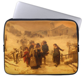 De lawine (door Gerolamo Induno) Laptop Sleeve