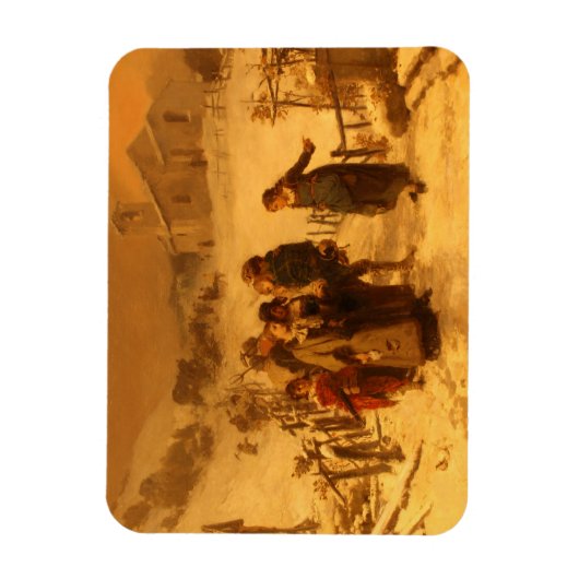 De lawine (door Gerolamo Induno) Magneet (Verticaal)