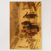 De lawine in de winter (door Gerolamo Induno) Legpuzzel (Verticaal)