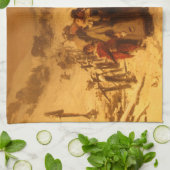 De lawine in de winter (door Gerolamo Induno) Theedoek (Gevouwen)