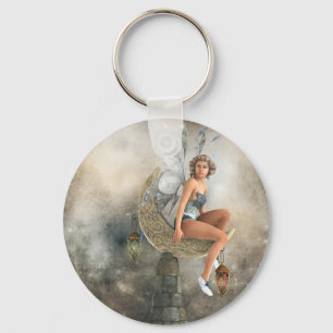 De Lazy Moon Fairy Sleutelhanger