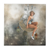 De Lazy Moon Fairy Tegeltje (Voorkant)