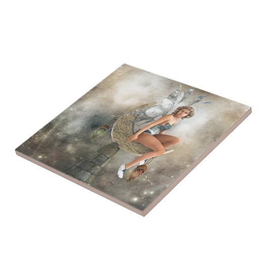 De Lazy Moon Fairy Tegeltje (Zijkant)