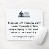 De Lazy Project Manager Mousemat Muismat (Met muis)