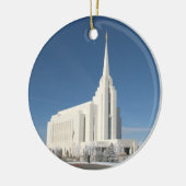 De LDS-tempel van Rexburg Keramisch Ornament (Links)