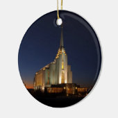 De LDS-tempel van Rexburg Keramisch Ornament (Links)