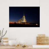 De LDS-tempel van Rexburg Poster (Keuken)