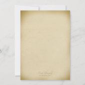 De  Leaf Scroll van de Uitnodiging van de bruiloft (Achterkant)