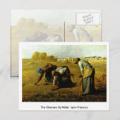 De leaners van Millet (II) Jean-Francois Briefkaart (Voorkant / Achterkant)
