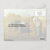 De leaners van Millet (II) Jean-Francois Briefkaart (Achterkant)