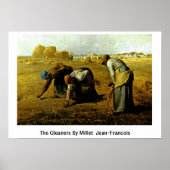 De leaners van Millet (II) Jean-Francois Poster (Voorkant)