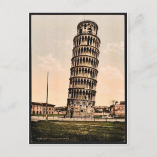 De Leaning Tower, Pisa, Italië klassiek Photochrom Briefkaart