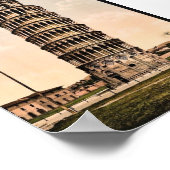De Leaning Tower, Pisa, Italië klassiek Photochrom Poster (Hoek)