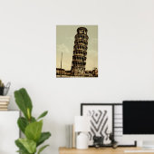 De Leaning Tower Pisa Italië Poster (Thuiskantoor)