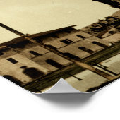 De Leaning Tower Pisa Italië Poster (Hoek)